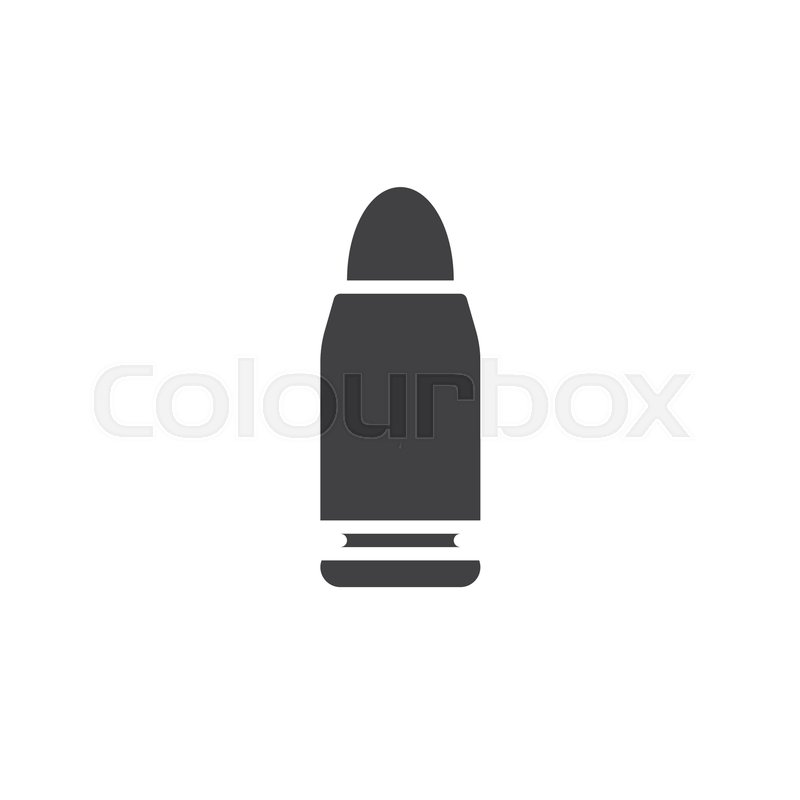 800x800 Bullet Icon Vector, Filled Flat Sign, Stock Vector Colourbox