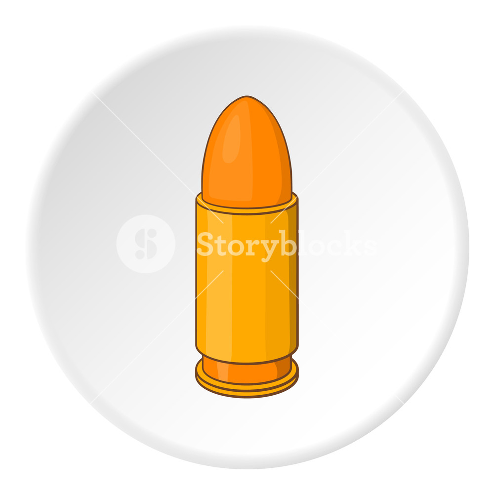 1000x1000 Bullet Icon Cartoon Illustration Of Bullet Vector Icon For Web
