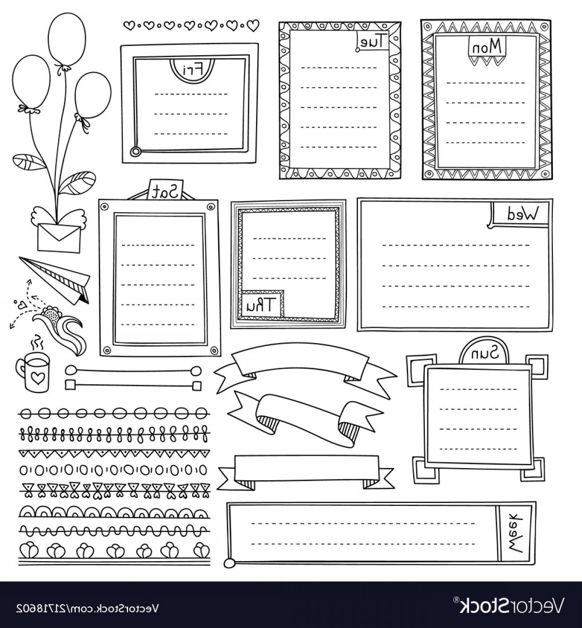 Bullet Journal Vector at Vectorified.com | Collection of Bullet Journal ...