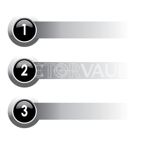 500x497 Buy Vector Numbered List Icon Logo Graphic Royalty Free Vectors