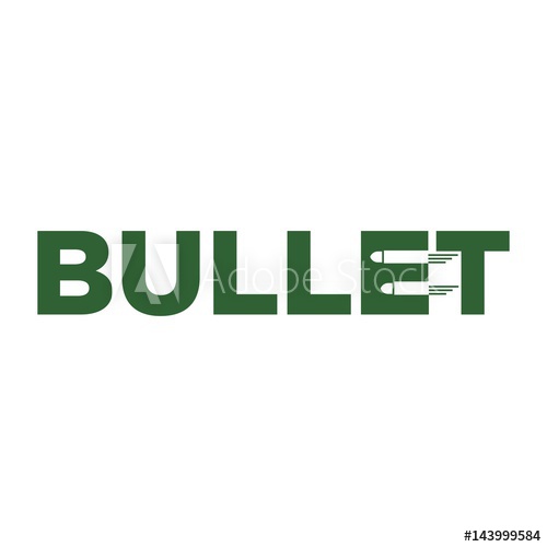 500x500 Bullet Icon Logo Vector