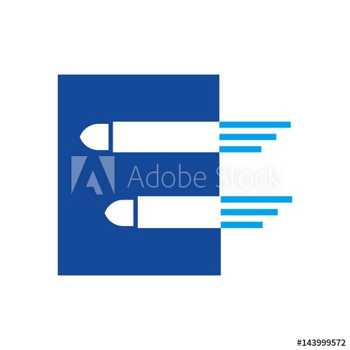 500x500 Letter E Logo Vector Bullet Icon