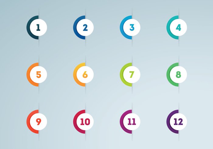 700x490 Free Bullet Points Vector