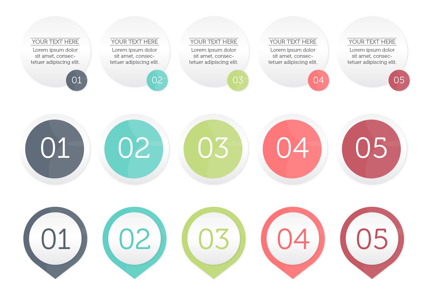 1400x980 Bullet Points Vector Perfect For Your Infographic Or Presentation