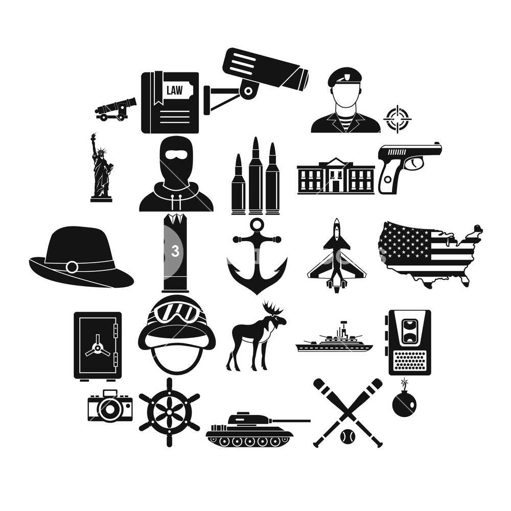 1000x1000 Bullet Icons Set Simple Set Of Bullet Vector Icons For Web