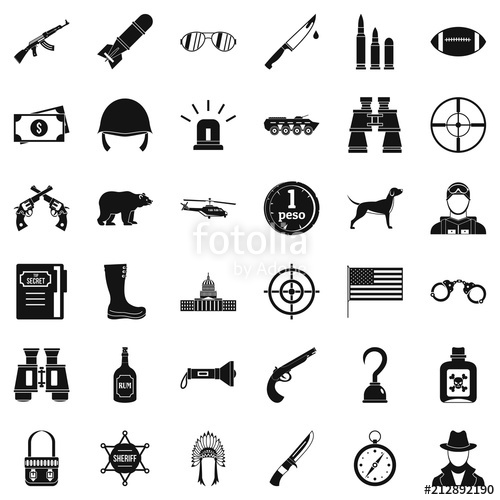 500x500 Bullet Icons Set Simple Style Of Bullet Vector Icons For Web