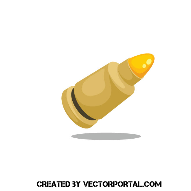 660x660 Handgun Bullet Vector Image