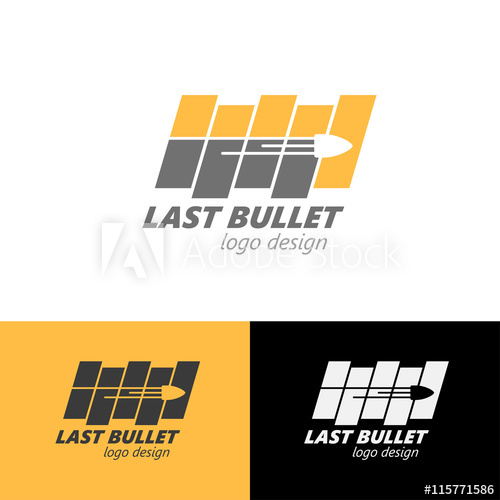 500x500 Logo Design Last Bullet, Vector