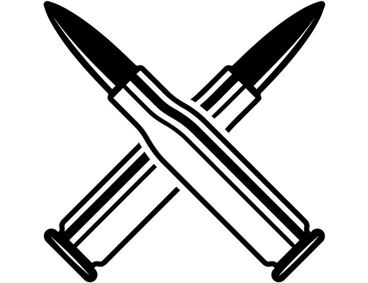 736x566 Vector Gun Bullet Logo
