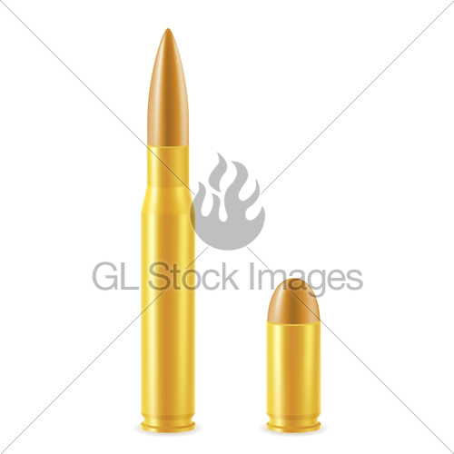 500x500 Ball Cartridge With A Bullet Vector Illustration Gl Stock Images