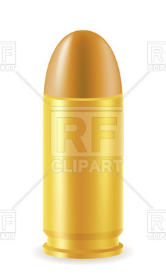 240x400 Ball Cartridge With Bullet Vector Image Of Signs, Symbols, Maps