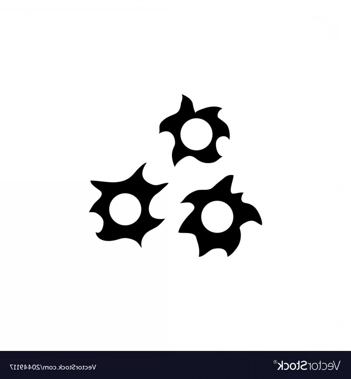 1200x1296 Bullet Hole Flat Icon Vector Soidergi