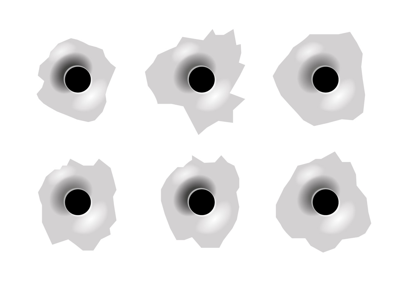 1400x980 Free Vector Free Bullet Holes Vector