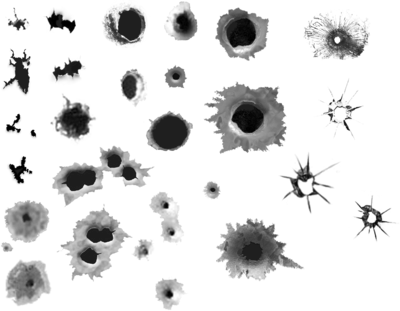 400x311 Bullet Hole Vector Clipart Images Gallery For Free Download