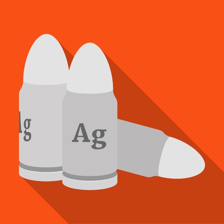 450x450 Bullet Single Icon In Flat Style Bullet, Vector Symbol Stock