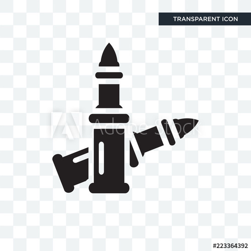500x500 Bullet Vector Icon Isolated On Transparent Background, Bullet Logo