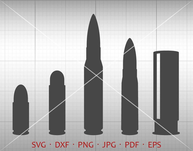 794x619 Bullet Bullet Clipart Vector Dxf Silhouette Cricut Cut Etsy