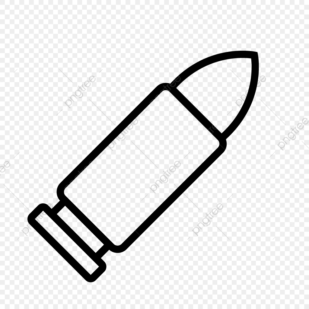 1024x1024 Bullet Vector Icon, Army, Bullet, Military Png And Vector