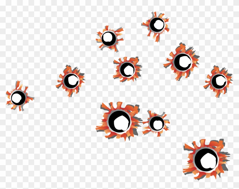 840x664 Vector Painted Bullet Holes Transprent Png