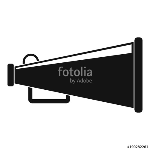 500x500 Bullhorn Icon Flat Illustration Of Bullhorn Vector Icon For Web