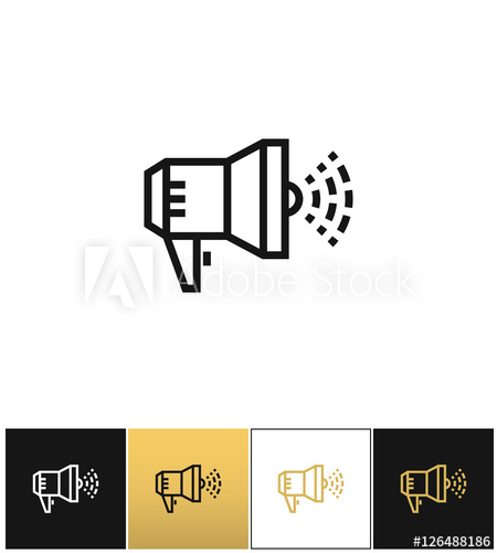 450x500 Megaphone Announcement Sign Or Loudspeaker Bullhorn Vector Icon