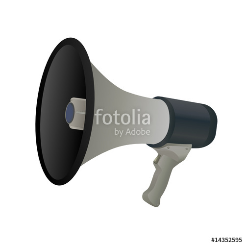 500x500 Bullhorn Vector Stock Image And Royalty Free Vector