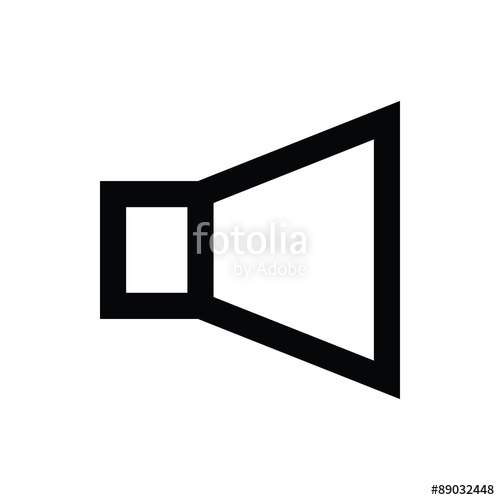 500x500 Bullhorn Vector Icon Stock Image And Royalty Free Vector