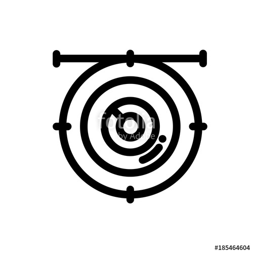 500x500 Bullseye Vector Icon Stock Image And Royalty Free Vector