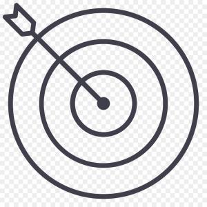300x300 Photostock Vector Archery Arrow In Target Bulls Eye Vector Icon
