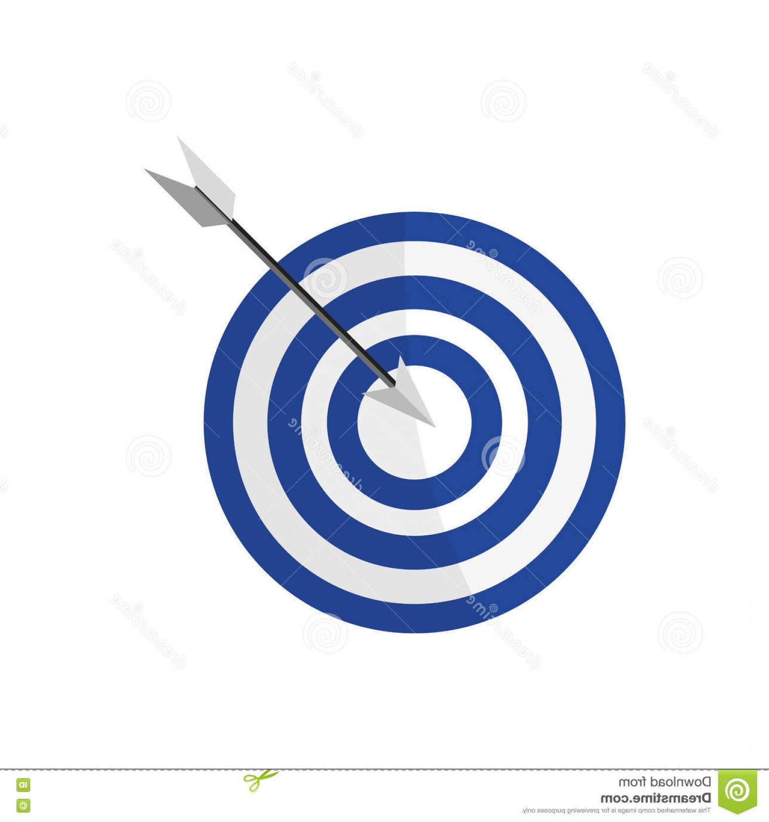 1560x1668 Stock Illustration Bullseye Arrow Center Vector Illustration Over