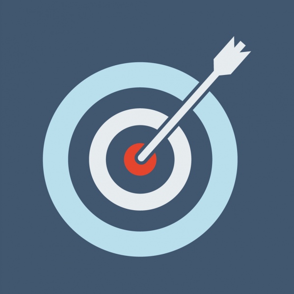 599x600 Bullseye With An Arrow Free Vector In Encapsulated Postscript