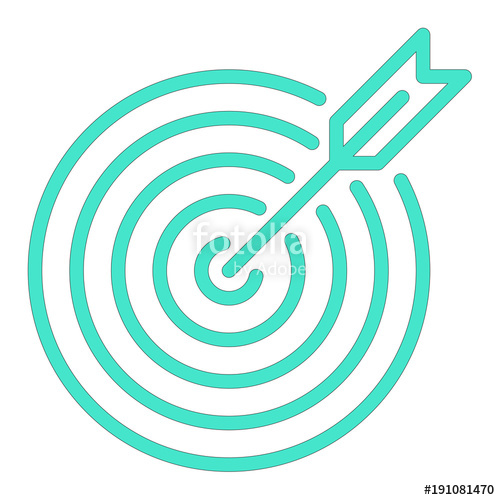 500x500 Bullseye Vector Icon Stock Image And Royalty Free Vector