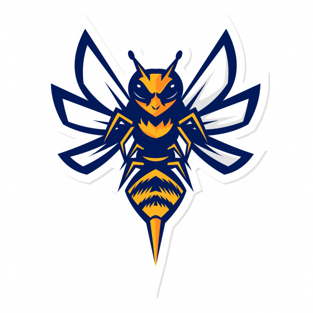 626x626 Bumblebee Hornet Mascot Logo Vector Premium Download