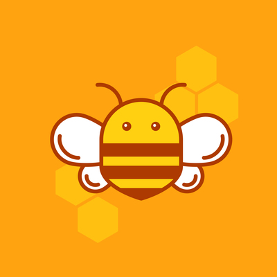 400x400 Bumblebee On Curated Vector Illustrations, Stock Royalty Free