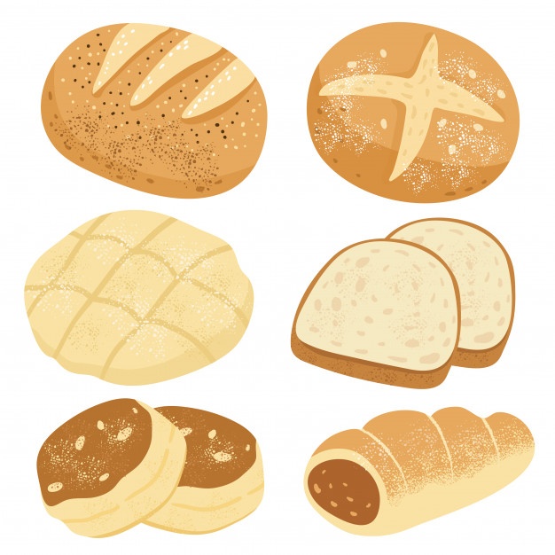 626x626 Set Of Buns And Breads Vector Premium Download