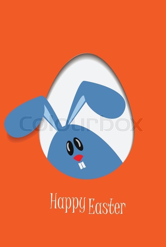 538x800 Happy Easter Bunny Ears Vector Stock Vector Colourbox