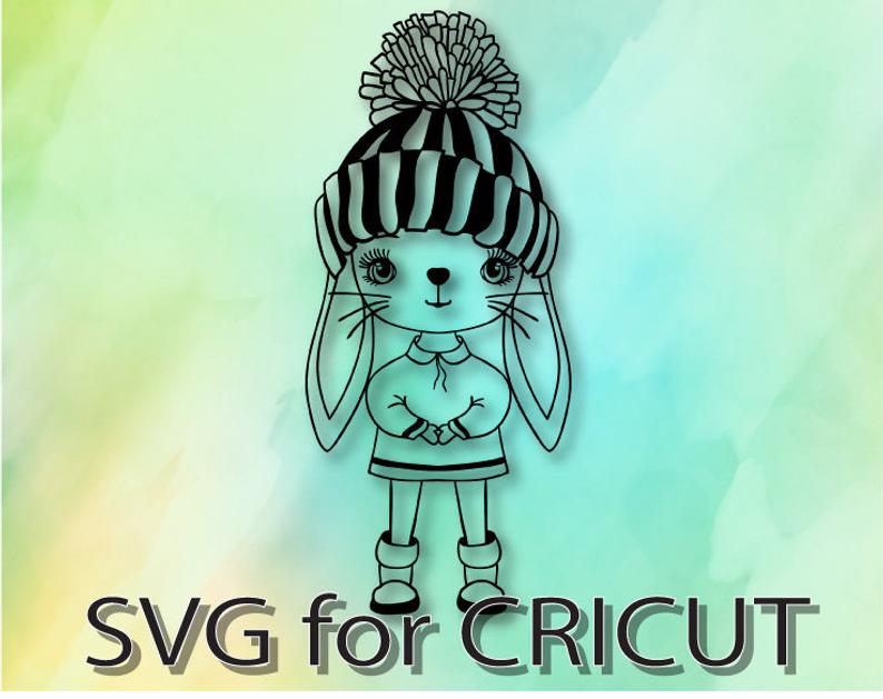 794x629 Bunny Girl Easter Rabbit Bunny Ears Vector Clipart Etsy