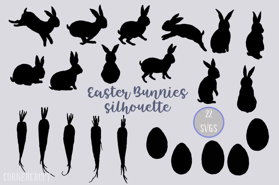 1160x772 Easter Bunny Silhouette, Watercolor Easter Bunnies Vector