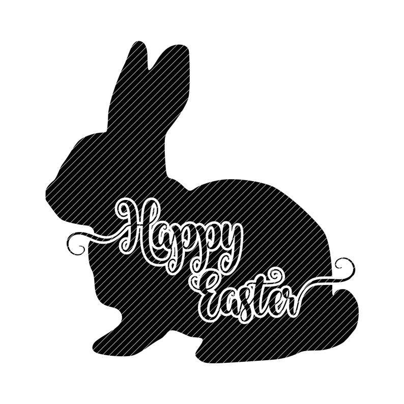 Bunny Silhouette Vector at Vectorified.com | Collection of Bunny ...