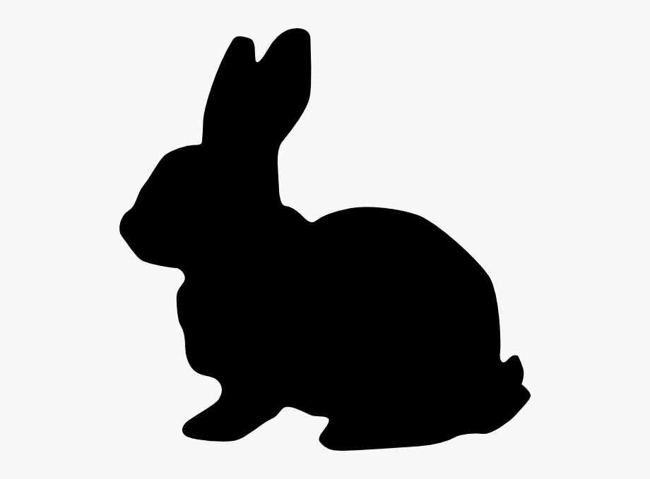 Bunny Silhouette Vector at Vectorified.com | Collection of Bunny ...