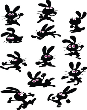 291x368 Bunny Rabbit Silhouette Vector Free Vector Download