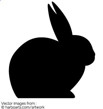 335x355 Download Small Rabbit Silhouette
