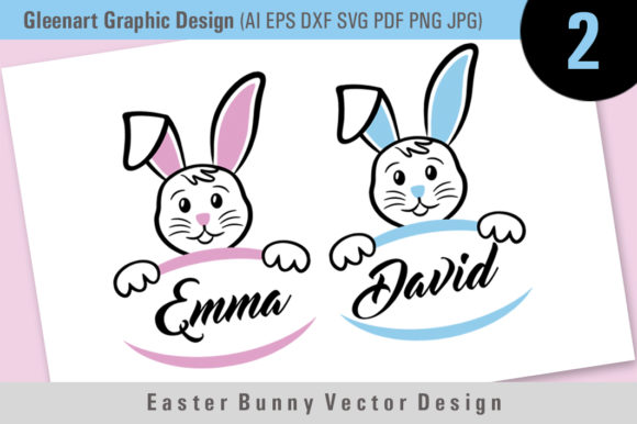 580x386 Easter Bunny Vector Graphic