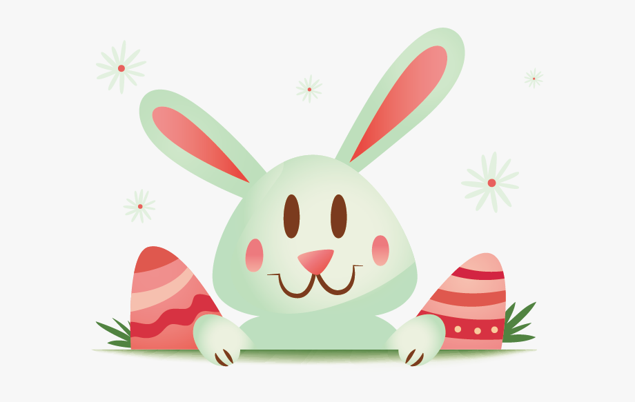 920x583 Pink Easter Material Cartoon Vector Rabbit Egg