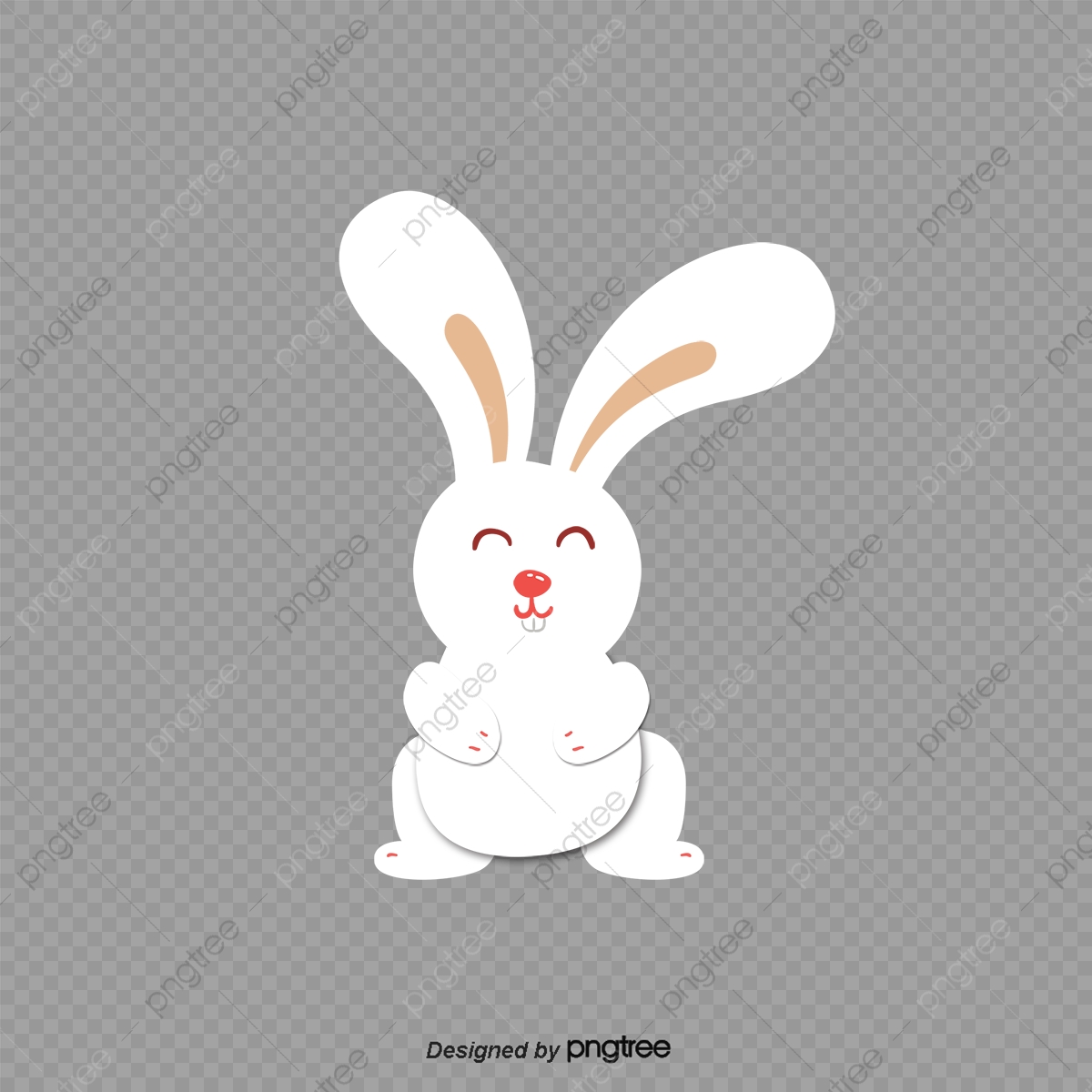 1200x1200 Cartoon Easter Bunny Material, Cartoon Vector, Easter Vector