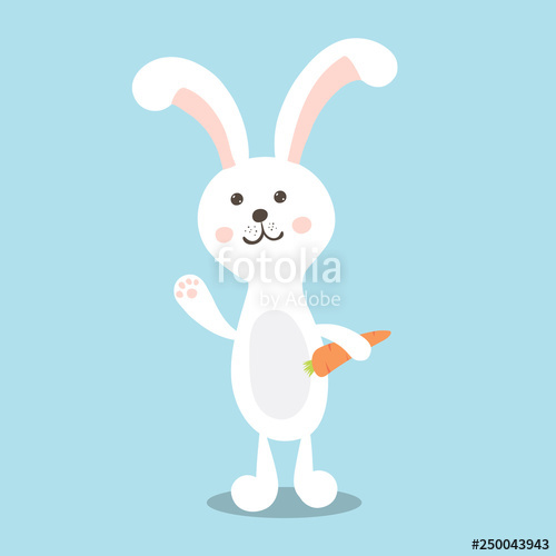 500x500 Easter Bunny Vector Illustration Stock Image And Royalty Free