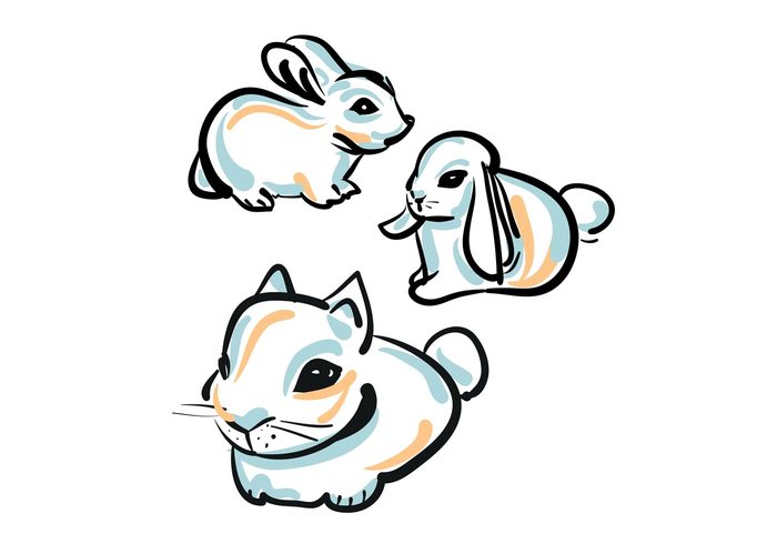 700x490 Free Cute Bunny Vector Free Vectors Ui Download