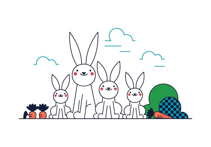 700x490 Bunny Free Vector Art