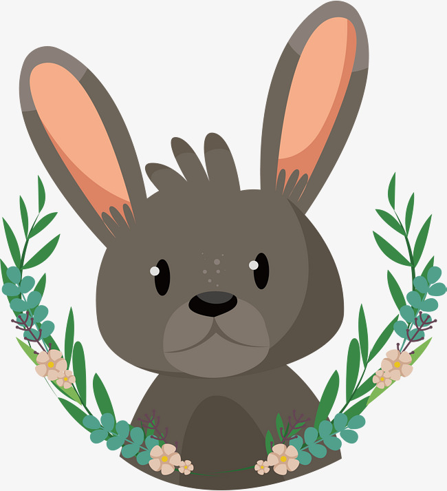 650x713 Download Free Png Gray Happy Rabbit, Rabbit Vector, Vector Png