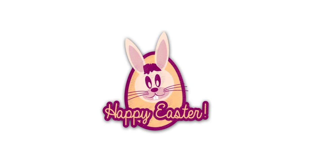 1080x565 Happy Easter Bunny Vector And Png Free Download The Graphic Cave